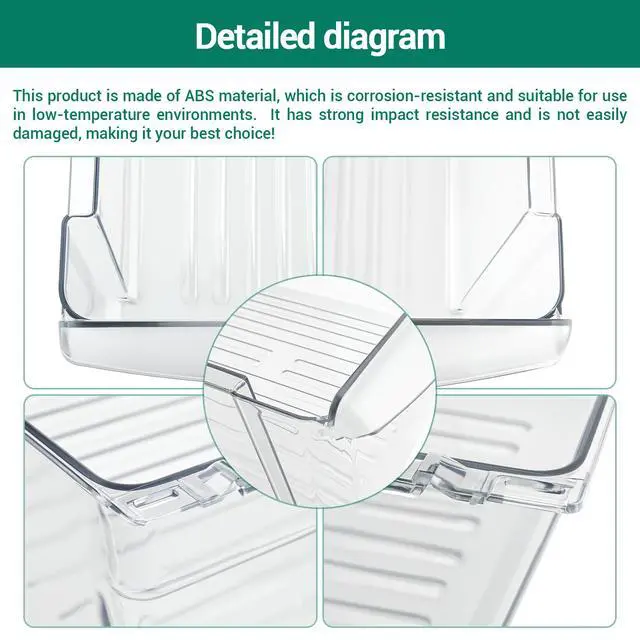 Alt view image 7 of 7 - 241969607 refrigerator Meat Drawer Compatible with frigidaire crosley etc refrigerators (Some models), Replaceable Models 241969601 241969602 241969603 241969606 4582798 OEM25113142 PS12364153 etc