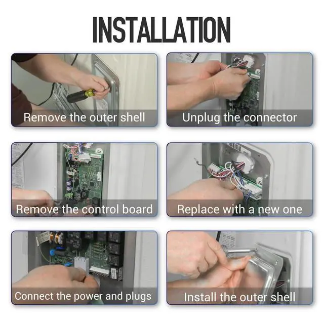 Alt view image 6 of 6 - WR55X10942C WR55X10942 Control Board Replacement for GE Refrigerator | Replace WR55X10942P WR55X11130 WR55X10552 WR55X10656 WR55X10996 WR55X11072 WR55X10775, Non-Universal