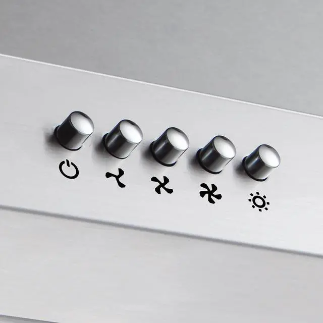 Alt view image 6 of 7 - Range Hood 30 inch Wall Mount 550CFM Ducted Ductless Stove Vent Hood with 2 LED Light for Kitchen, Stainless Steel, Push Button, Easy to Install, CAS75206P-N