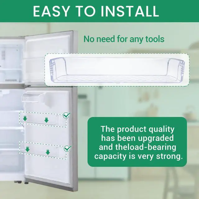 Alt view image 6 of 6 - Upgraded MAN62570401 Refrigerator Door Basket Compatible with Door Shelf Bin LTCS20020S/00, LTCS20020W/00, LTCS20030S/00, etc, and Kenmore Basket 79568002210, 79568009210, 79578003210, etc