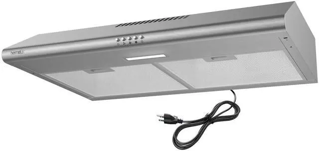 Main image of Under Cabinet Range Hood, 30 inch Vent Hood With 3 Speed Exhaust Fan | Ducted And Ductless Convertible, LED Bright Light Bulbs and Charcoal Filter, Stainless Steel Filter