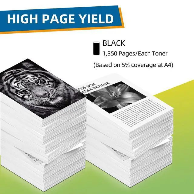 Alt view image 3 of 7 - 206A Black Toner Cartridges W2110A | for Color Laser jet Pro MFP m283fdw M283cdw M255dw M283 Printer(2 Pack, Black)