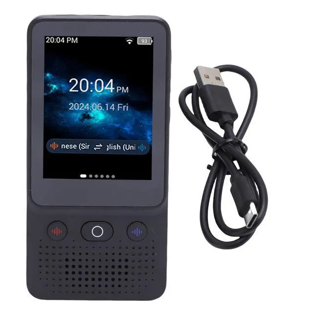 Alt view image 6 of 7 - AI Language Translator Device, 8GB Voice Instant Two Way 138 Language Translator, 2.8 Inch Touchscreen, Offline/Recording/Photo Translation for Business Travel