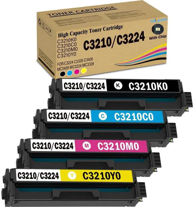 Main image of C3224 C3326 Toner Cartridge High Yield Compatible Lexmark C3210K0 C3210C0 C3210M0 C3210Y0 Use for Lexmark C3224 MC3224 MC3326 C3326 MC3426 C3426 Printer