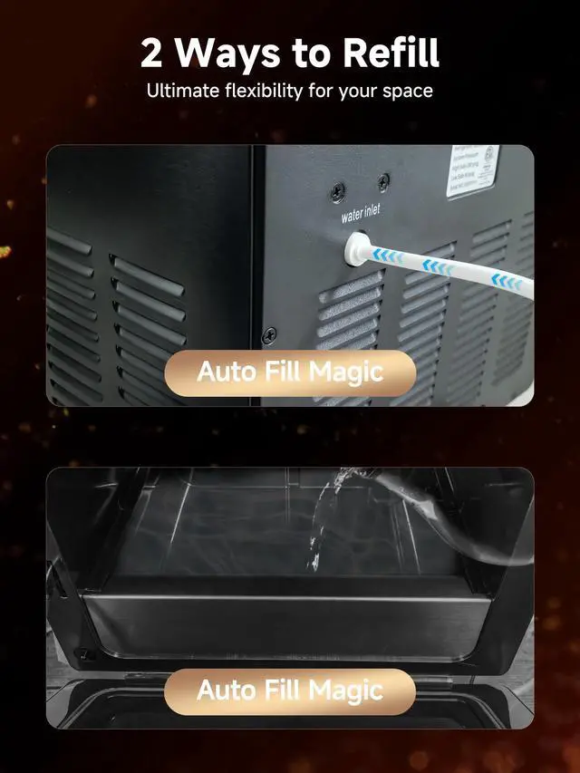 Alt view image 7 of 7 - 2" Clear Ice Ball Maker with ClearCore Technology,155pcs/Day,4 Ice Balls in 39 Mins,Countertop Sphere Maker with Automatic Water SupplySelf-Cleaning,Enhanced Insulation for Whiskey & Bourbon