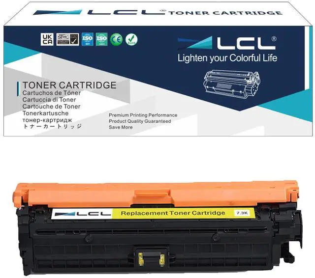 Main image of Remanufactured 307A Yellow Toner Cartridge Replacement for HP 307A CE742A for Color LaserJet CP5225 CP5225n CP5225dn Printer (1-Pack)