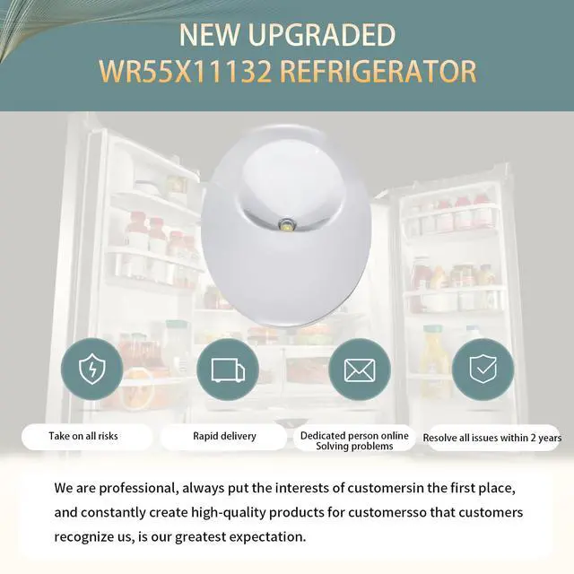 Alt view image 6 of 7 - WR55X11132 WR55X25754 for GE Refrigerator LED Light AssemblyWhite*4 | WR55X26487 WR55X30603 WR55X30602 WR55X26486 Rrefrigerator Light Bulb Replacement OEM 2-Year QA