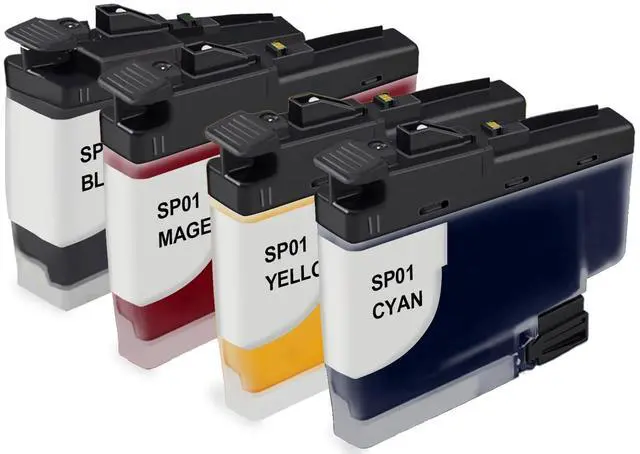 Alt view image 2 of 7 - SP01 SP-01 SP-1 Sublimation Ink Cartridge SP01XLBK SP01CS SP01MS SP01YS Ink Cartridge Works for SP-1 Sublimation Inkjet Printer(4 Pack)
