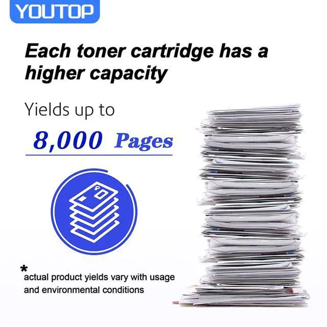 Alt view image 2 of 6 - B305 B310 B315 Black Toner Cartridge Compatible 006R04377 High Capacity (8,000 Pages) Replacement for Xerox B305DNI B310DNI B315DNI Printer