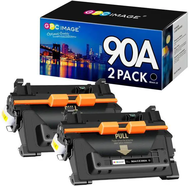 Main image of CE390A 90A Black Toner Cartridge Replacement for HP 90A CE390A 90X Toner Compatible for Enterprise 600 M602 M601 M4555 M602dn M602n M602x M603dn M603n M4555f M4555h Printer (2-Pack)
