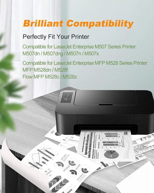 Alt view image 2 of 5 - 89A Toner Cartridge Replacement for HP 89A CF289A 89X CF289X Compatible for Enterprise M507 M507dn M507dng M507n M507x MFP M528 M528dn M528f M528c M528z Printer (Black, 1-Pack)