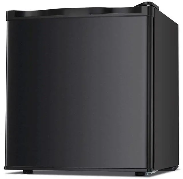 Main image of Upright Freezer 1.1 Cu.ft, Compact Mini Freezer with Reversible Single Door, Temperature Control, Removable Shelves, Small freezer Stainless Steel for Dorms Home Office, Black