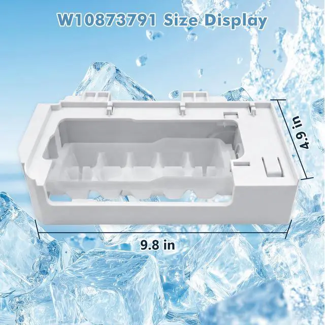 Alt view image 5 of 7 - W10873791 Ice Maker Assembly, Compatible with Whirlpool Refrigerators | Compatible with Models W10760070 W10798411 W11130444 and Other Models; High Quality; Comes with a