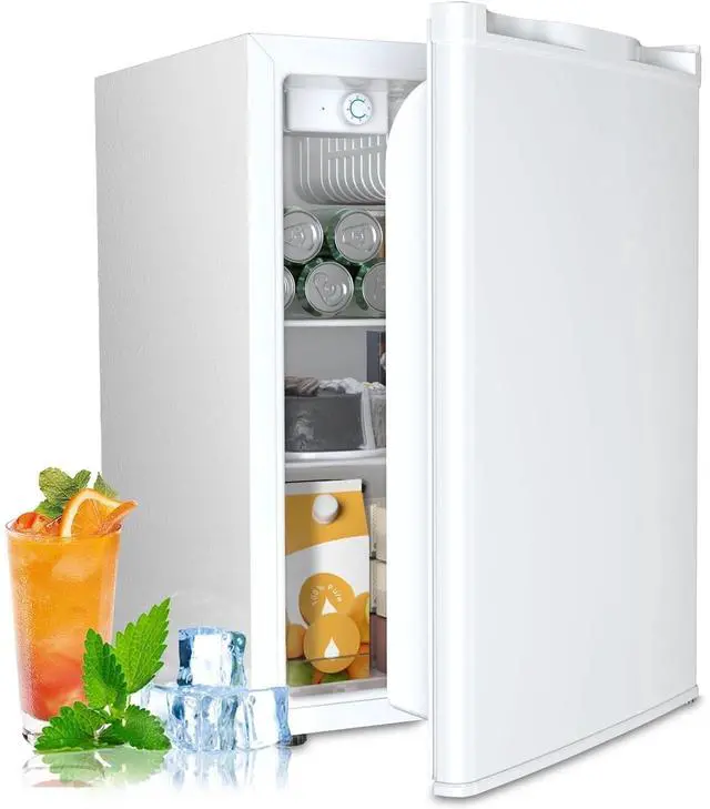 Main image of 2.6 Cu.Ft Mini Fridge with Freezer, Freestanding Compact Refrigerator with Reversible Door & 7-Speed Thermostat, Small Fridge for Office, Apartment, Gameroom (WHITE)