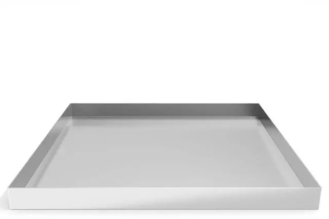 Main image of 32 x 32 x 2.5 Inch 304 Stainless Steel Washing Machine Drain Pan | Heavy Duty Steel Compact Washer Drip Tray, Washing Machine Tray No Leak Protecting The Floor (No Hole)