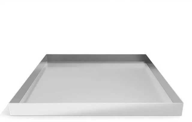 Main image of 32 x 30 x 2.5 Inch 304 Stainless Steel Washing Machine Drain Pan | Heavy Duty Steel Compact Washer Drip Tray, Washing Machine Tray No Leak Protecting The Floor (No Hole)