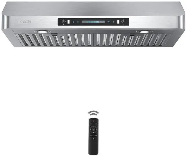 Main image of 30 Inch Under Cabinet Range Hood, 900 CFM with 4-Speed Gesture Sensing & Touch Control, Stainless Steel Range Hood