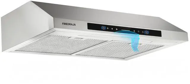 Main image of 30 Inch Under Cabinet Range Hood, 700 CFM Kitchen Vent Hood with Touch & Gesture Control, 3-Speed Quiet Operation, Stainless Steel with LED Lights, Ducted/Ductless