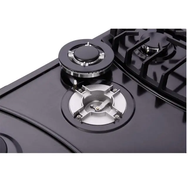 Alt view image 4 of 7 - 30 Inch Gas Cooktop Dual Fuel Sealed 5 Burners Stainless Steel Gas Cooktop Gas Hob DK257-A03B Gas Cooker