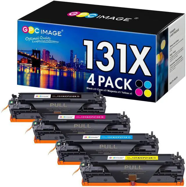 Main image of Remanufactured Toner Cartridge Replacement for HP 131X 131A CF210X CF211A CF212A with LaserJet Pro 200 Color MFP M276nw M251nw M251n M276n Printer, 4 Pack (Black, Cyan, Magenta, Yellow)
