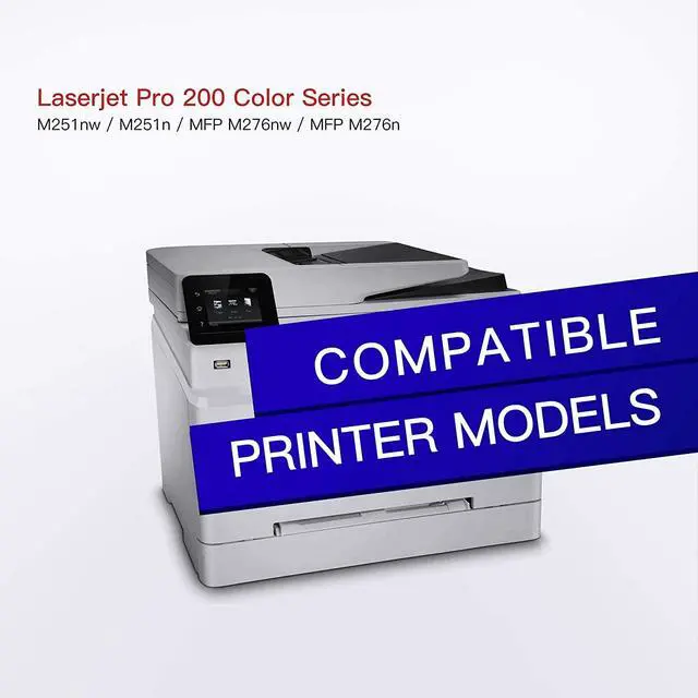 Alt view image 2 of 5 - Remanufactured Toner Cartridge Replacement for HP 131X 131A CF210X CF211A CF212A with LaserJet Pro 200 Color MFP M276nw M251nw M251n M276n Printer, 4 Pack (Black, Cyan, Magenta, Yellow)