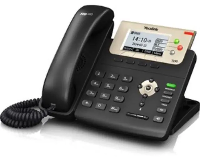 Main image of T23G IP Phone, 3 Lines. 2.8-Inch Graphical LCD. Dual-Port 10/100 Ethernet, 802.3af PoE, Power Adapter Not Included (SIP-T23G)