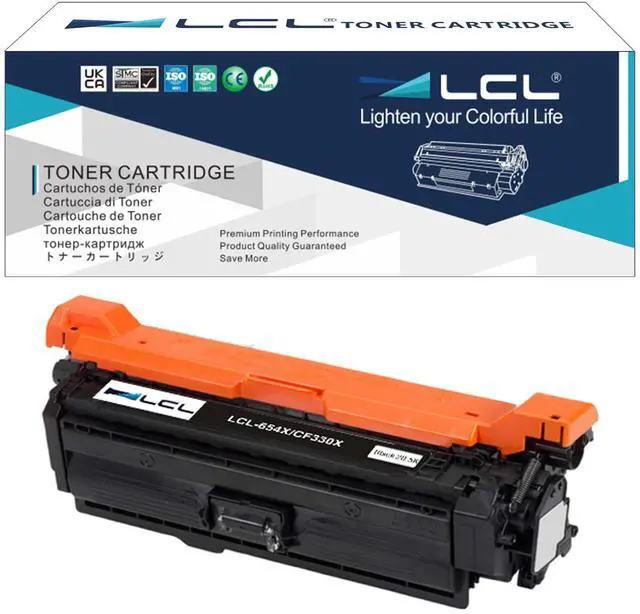 Main image of Remanufactured Toner Cartridge Replacement for HP 654X CF330X M651 M651dn M651n M651xh (1-Pack Black)