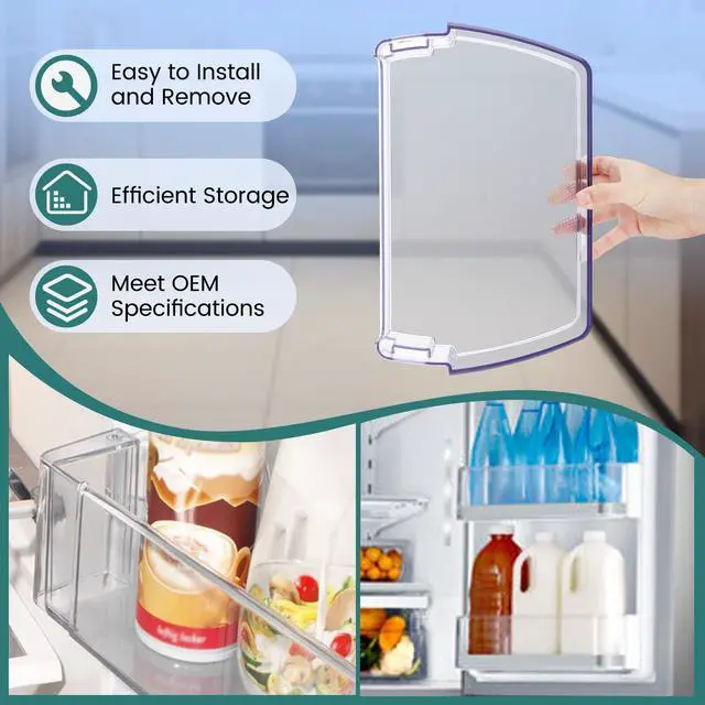 Alt view image 7 of 7 - 2 PackMAN63948504 Refrigerator Door Bin, Bin Basket Shelf Compatible with Refrigerator LFCC22426S, LFXS26973S, LFXC22526D, Replace 4976934 AP7176180 PS16662677 EAP16662677
