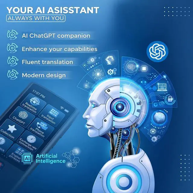 Alt view image 7 of 7 - AI Language Translator Device, Voice-Text Translator Device in 138 Languages For Business and Learning, Online/Offline/ChatGPT/Photo Translation