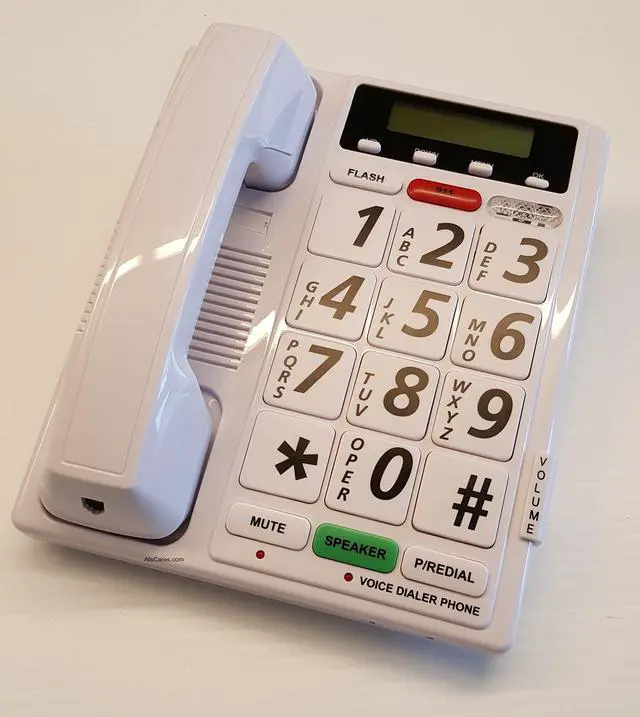 Main image of ATS Totally Voice Activated Telephone - Answer, Dial & Hang-Up with Only Your Voice | Unit is trained to respond to users voice in any language - AtsCares.com