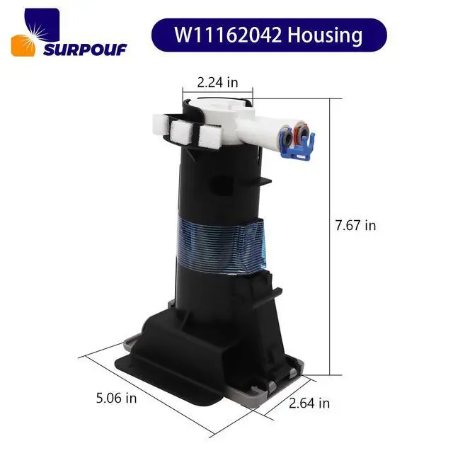 Alt view image 2 of 7 - W11162042 Filter Housing W10899414 W11036338 Compatible with Whirlpool Kenmore Maytag Refrigerator Replace W10899414 4815993 AP6284618 PS12347902 EAP12347902