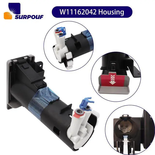 Alt view image 3 of 7 - W11162042 Filter Housing W10899414 W11036338 Compatible with Whirlpool Kenmore Maytag Refrigerator Replace W10899414 4815993 AP6284618 PS12347902 EAP12347902