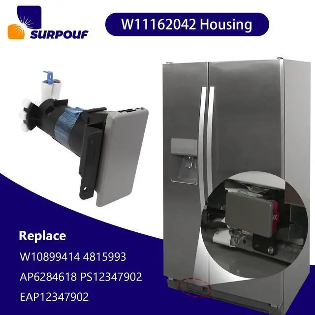 Alt view image 4 of 7 - W11162042 Filter Housing W10899414 W11036338 Compatible with Whirlpool Kenmore Maytag Refrigerator Replace W10899414 4815993 AP6284618 PS12347902 EAP12347902
