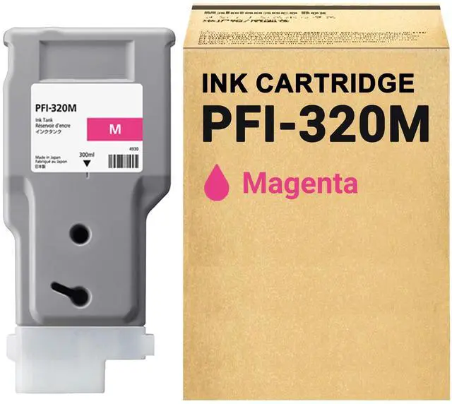 Main image of Compatible PFI-320 PFI-320M Magenta High Yield 300-ml Ink Cartridge (2892C001AA) Replacement for Canon PFI-320M ImagePROGRAF GP-200 GP-300 TM-200 TM-205 TM-300 TM-305 Printers (1-Pack)