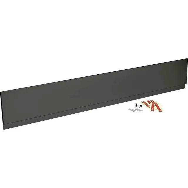 Alt view image 3 of 5 - 11NBBKGDDS Front Control Freestanding Range Universal Backguard, Black Stainless Steel Backsplash Guard