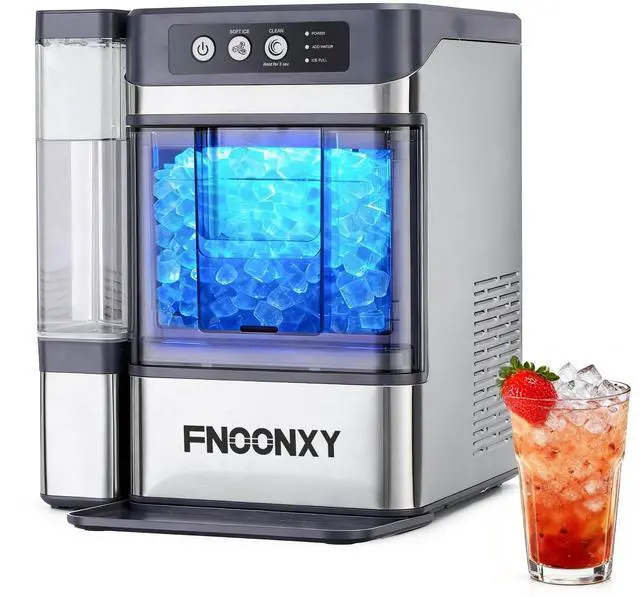 Main image of Countertop Nugget Ice Maker, 44Lbs/24H with 0.8 Gallon Tank, Soft Chewable Pellet Ice Ready in 6min, Self-Cleaning Portable Ice Machine Portable with Ice Scoop for Home (Ice Maker-44Lbs)