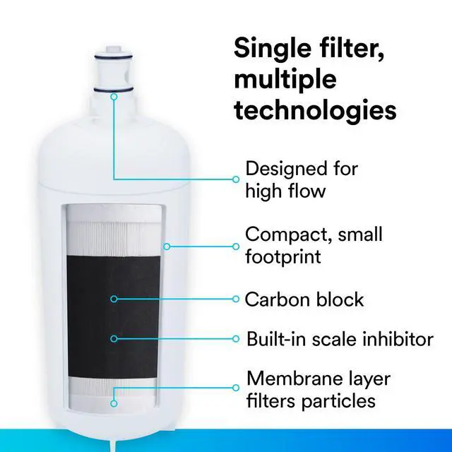 Alt view image 4 of 7 - 3M Water Filtration Products Water Filtration System ICE160-S for Commercial Ice Maker Machines
