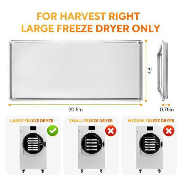 Alt view image 2 of 7 - Freeze Dryer Trays for Harvest Right Large Freeze Dryer Accessories, Included 6Pcs Trays and 6Pcs Silicone Mats
