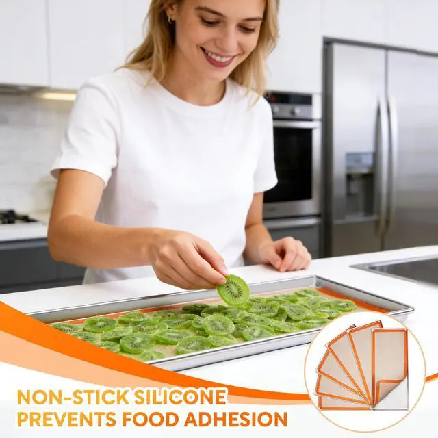 Alt view image 5 of 7 - Freeze Dryer Trays for Harvest Right Large Freeze Dryer Accessories, Included 6Pcs Trays and 6Pcs Silicone Mats