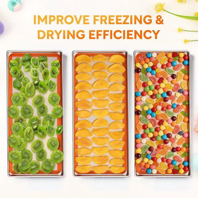 Alt view image 4 of 7 - Freeze Dryer Trays for Harvest Right Large Freeze Dryer Accessories, Included 6Pcs Trays and 6Pcs Silicone Mats