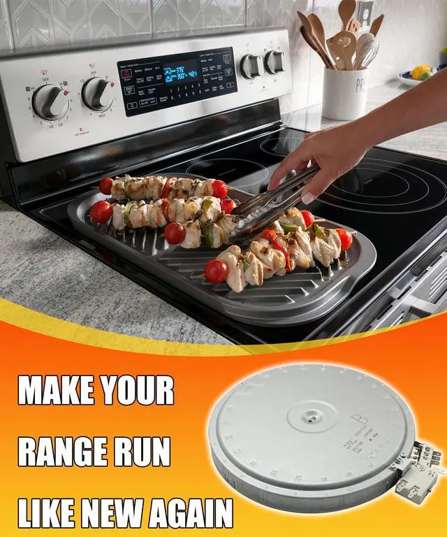 Alt view image 5 of 6 - 316530000 316530001 9" Range Oven Dual Radiant Surface Element Replacement | Fits for Frigidaire Electrolux Stove, 3200(1100)W Burner Replaces AP5983959, 316530000, 4279207, PS11723364,W10251108
