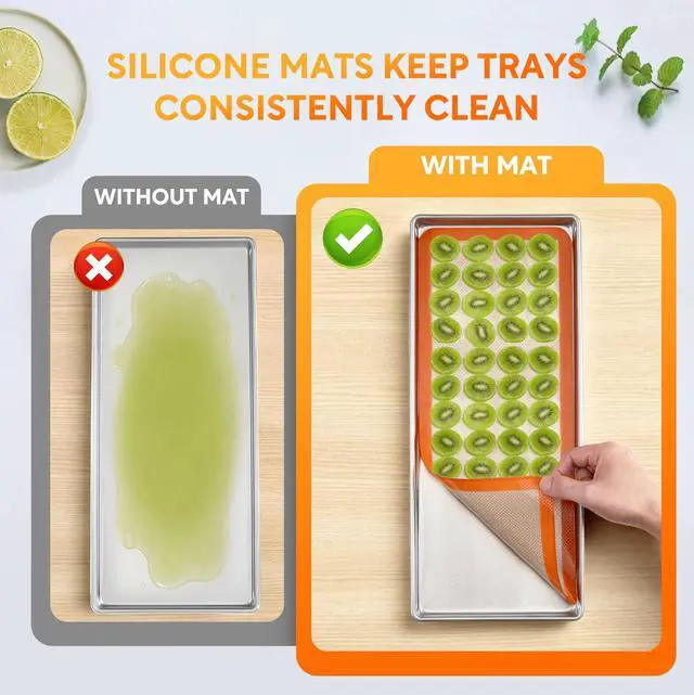 Alt view image 6 of 7 - Freeze Dryer Trays for Harvest Right Large Freeze Dryer Accessories, Included 6Pcs Trays and 6Pcs Silicone Mats