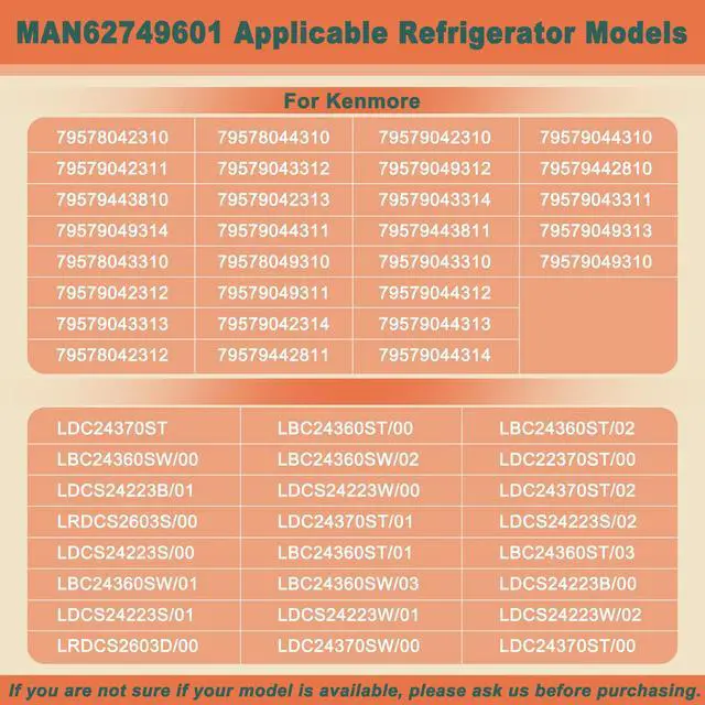 Alt view image 4 of 6 - Upgraded MAN62749601 Refrigerator Door Basket Compatible with Basket-Door LDC24370ST, LDCS24223W, LDCS24223S etc and Kenmore Refrigerator Door Bin 79579043310, 79579043312, 79578042310, etc