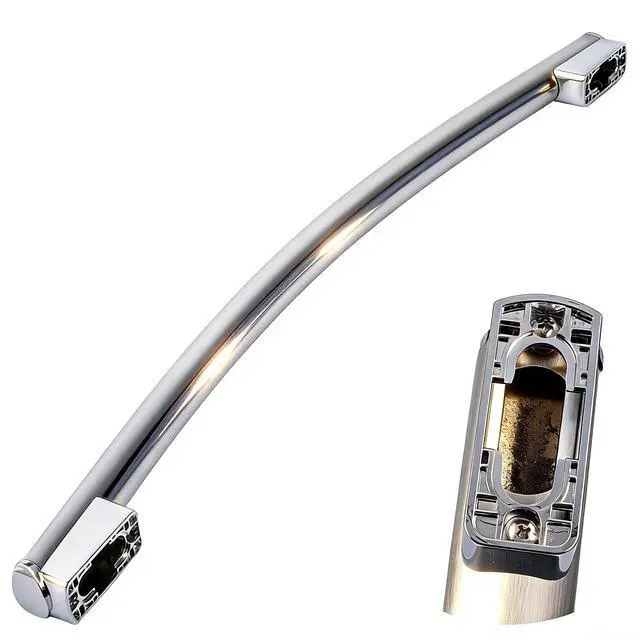 Main image of WR12X34310 Freezer Door Handle Replacement for GE Refrigerator, Stainless Steel Freezer Drawer Handle Compatible with GNE25J GFE24J GDE25ESK GWE19J GYE18J Series