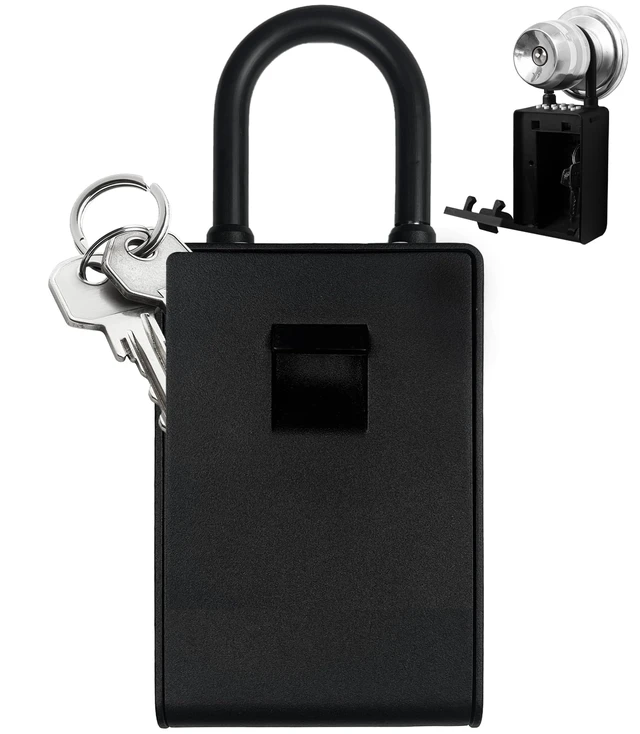 Alt view image 3 of 7 - Smart Wall Mount Key Lock Box with Bluetooth Keyless Entry, Extra Large for Keys & Access Cards, Auto Lock, App Control, IP65 Waterproof, Secure Code, for Home, Office, & Airbnb (Standard)