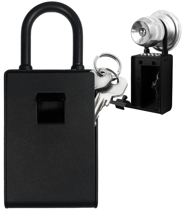 Alt view image 4 of 7 - Smart Wall Mount Key Lock Box with Bluetooth Keyless Entry, Extra Large for Keys & Access Cards, Auto Lock, App Control, IP65 Waterproof, Secure Code, for Home, Office, & Airbnb (Standard)