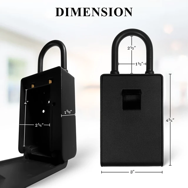 Alt view image 7 of 7 - Smart Wall Mount Key Lock Box with Bluetooth Keyless Entry, Extra Large for Keys & Access Cards, Auto Lock, App Control, IP65 Waterproof, Secure Code, for Home, Office, & Airbnb (Standard)