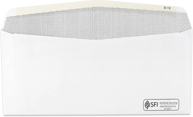 Alt view image 6 of 7 - 500 1099 NEC Tax Form Envelopes Designed for Printed 1099 NEC Forms 2025 (will not work for 2026 Nec) -Gummed Seal- Double-Window, Security Tinted Envelopes, Fits Preprinted 3 up 1099 NEC, Box of 500