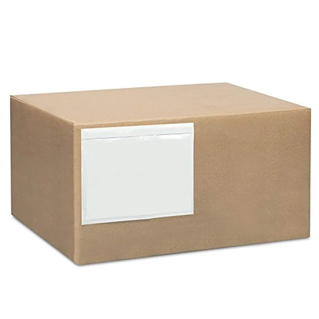 Alt view image 2 of 4 - Packing List Envelopes 7.5" X 5.5" Pouches Clear Enclosed Adhesive Bags Pack of 1000