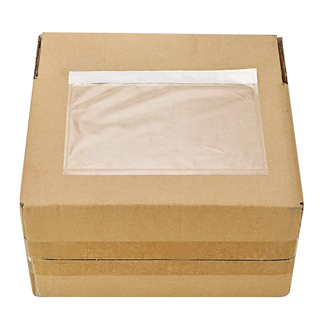 Alt view image 3 of 4 - Packing List Envelopes 7.5" X 5.5" Pouches Clear Enclosed Adhesive Bags Pack of 1000